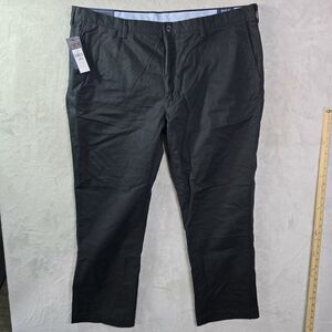 NWT Polo Ralph Lauren Classic Stretch Fit Pants 44Bx32 Black Flat Front Chino